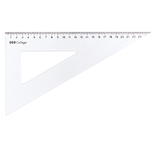 Imagem de ESQUADRO 60º/30CM ARISTO GEOCOLLEGE E-25CM TRANSPARENTE (AR23625)