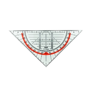 Imagem de ESQUADRO GEOMÉTRICO 16CM ARISTO COM PEGA (AR23003)