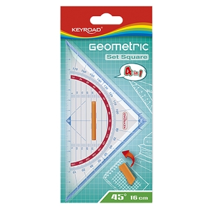 Picture of ESQUADRO GEOMÉTRICO 16CM KEYROAD COM PEGA (KR971447)